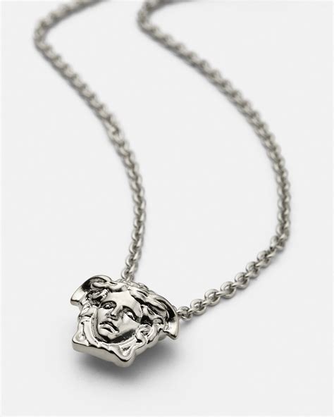 versace silver necklace|cheap versace necklace.